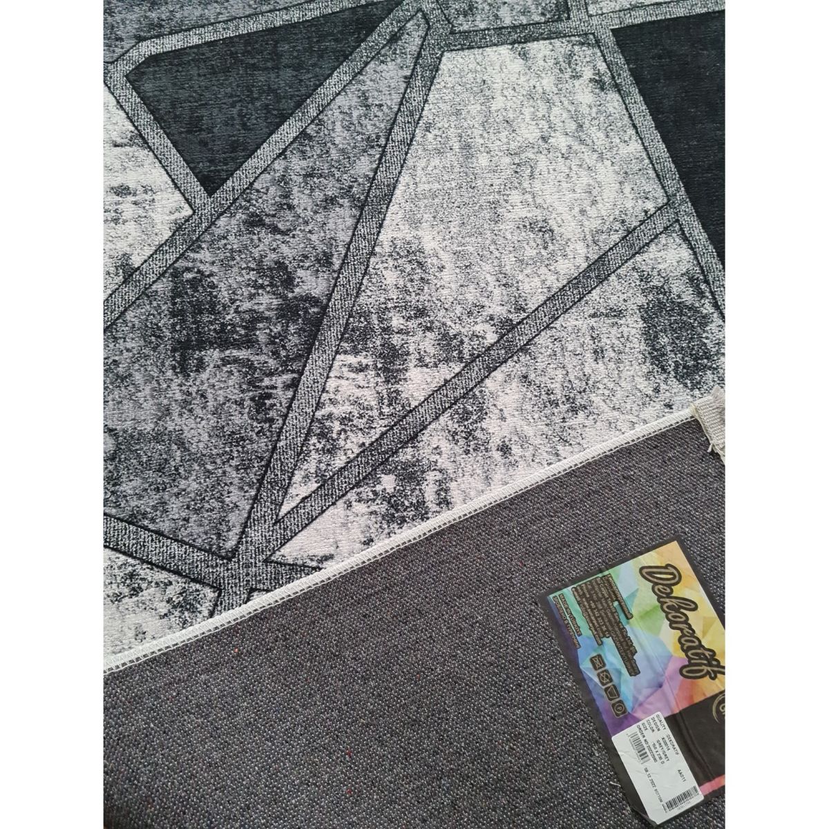 Ковёр Greencarpet Dekoratif K00014 GREY / GREY