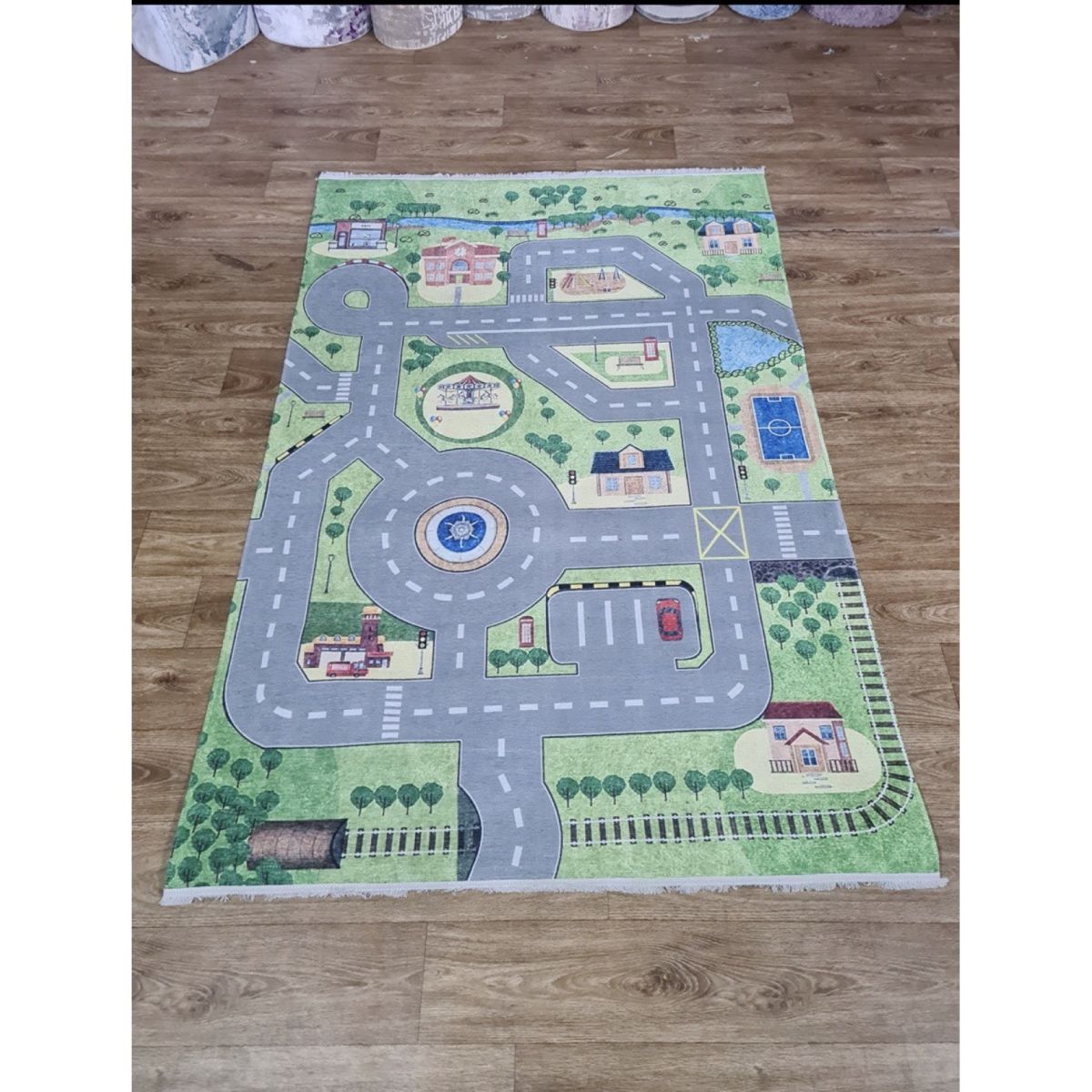 Ковёр Greencarpet Dekoratif Latex A0052A GREY/GREEN