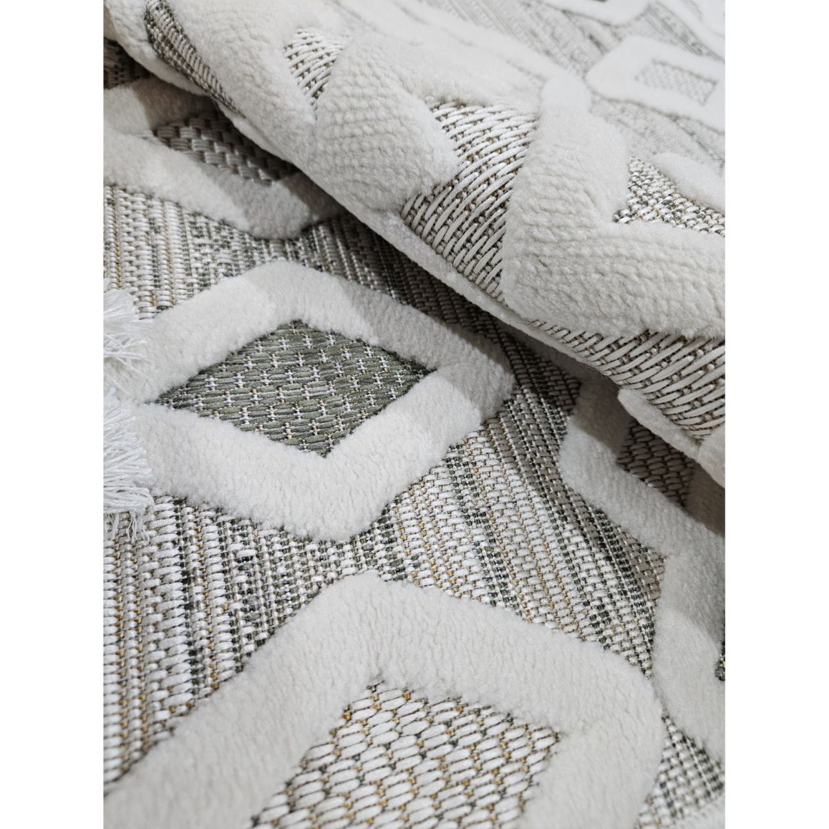 Килим Greencarpet Dolche 4198A GREEN / CREAM