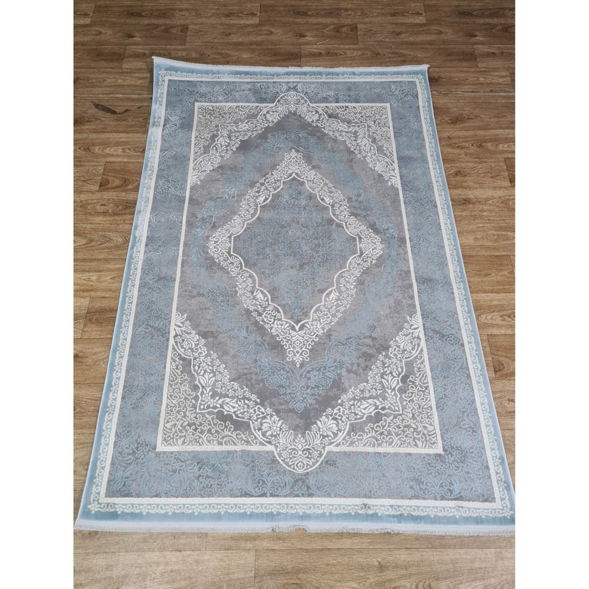 Ковёр Greencarpet Luxury 05986D D.GREY HB / BLUE