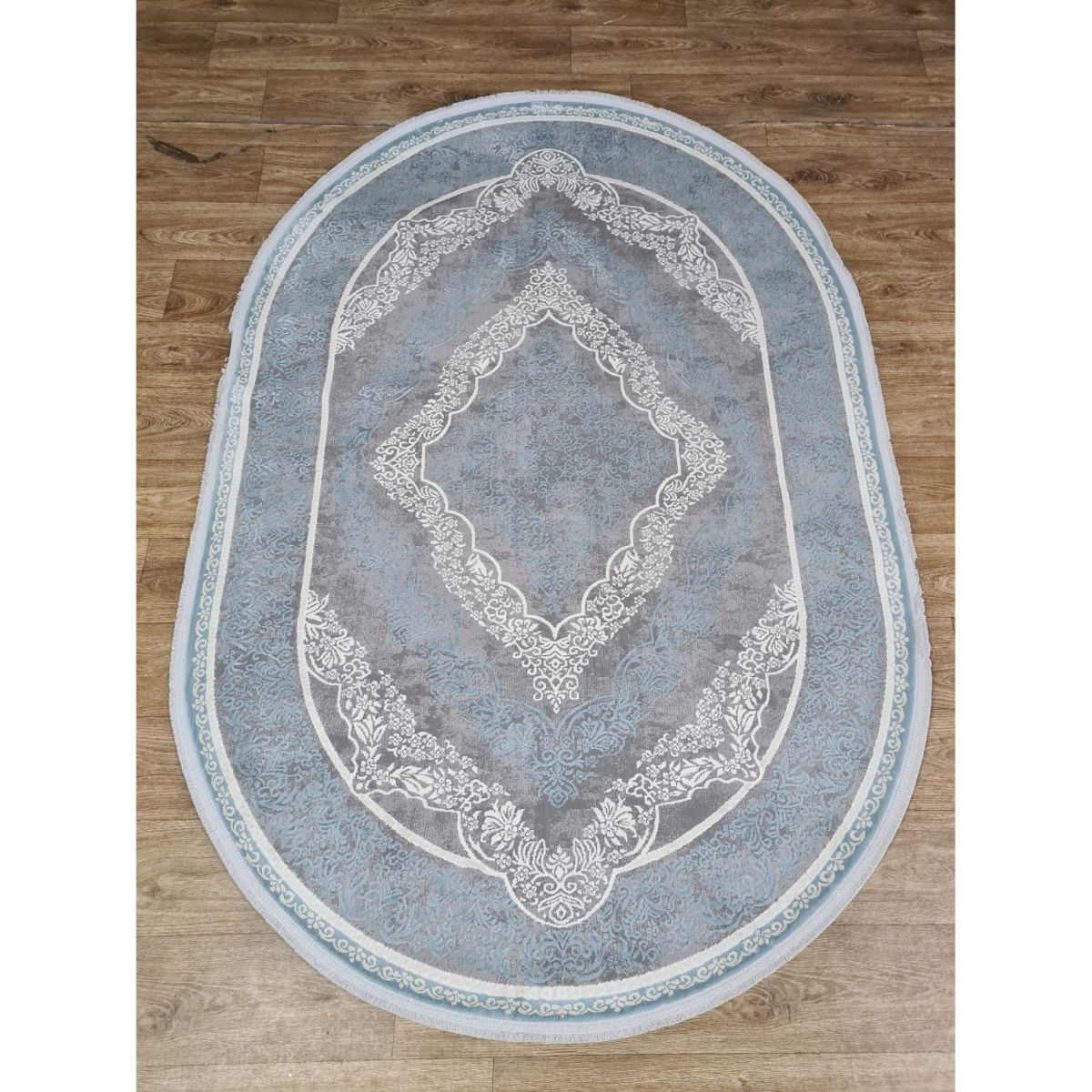 Ковёр Greencarpet Luxury 05986D D.GREY HB / BLUE