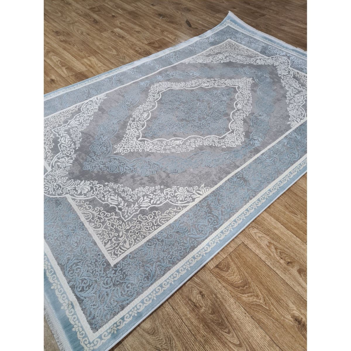 Ковёр Greencarpet Luxury 05986D D.GREY HB / BLUE