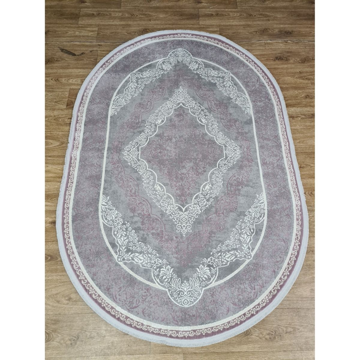Ковёр Greencarpet Luxury 05986D D.GREY HB / LILAC
