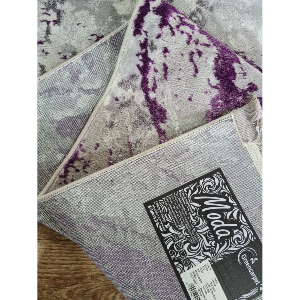 Ковёр Greencarpet Moda 4576 LILAC / VIZON GRI HB