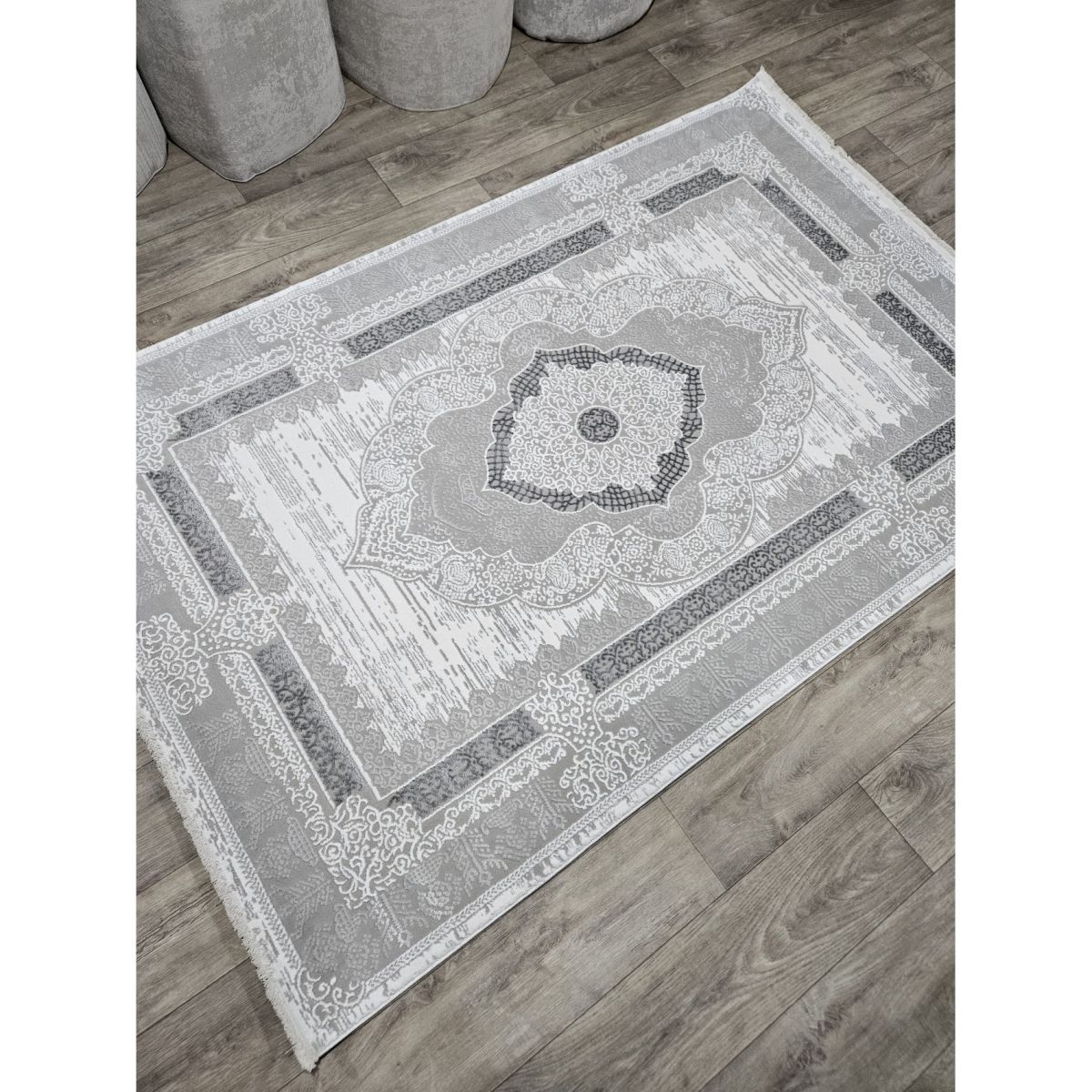 Ковёр Greencarpet MONOX T066A CREAM / SILVER