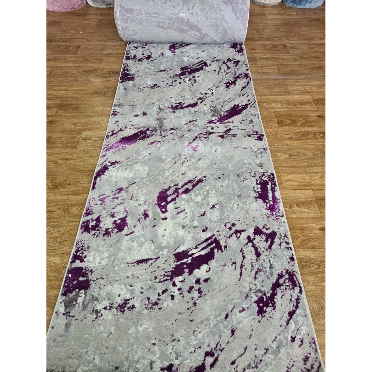 Килимова доріжка Greencarpet Moda 4576 LILAC / VIZON GREY