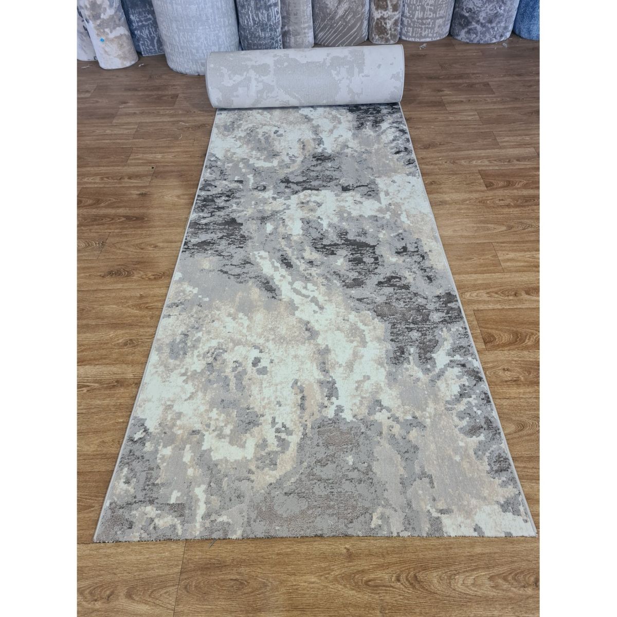 Килимова доріжка Greencarpet Moda 4591A L.GREY / BEIGE