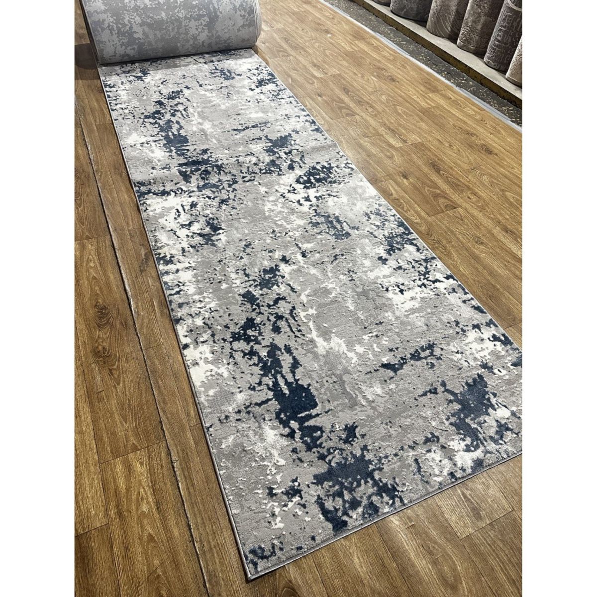 Килимова доріжка Greencarpet Moda 8241A L.BLUE / L.GREY