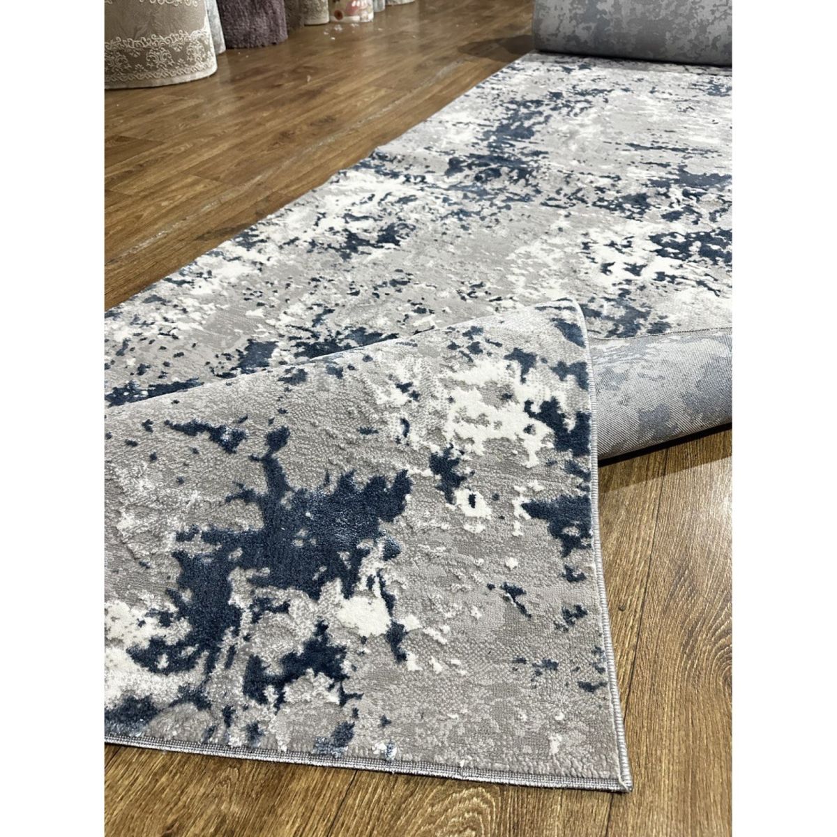 Килимова доріжка Greencarpet Moda 8241A L.BLUE / L.GREY