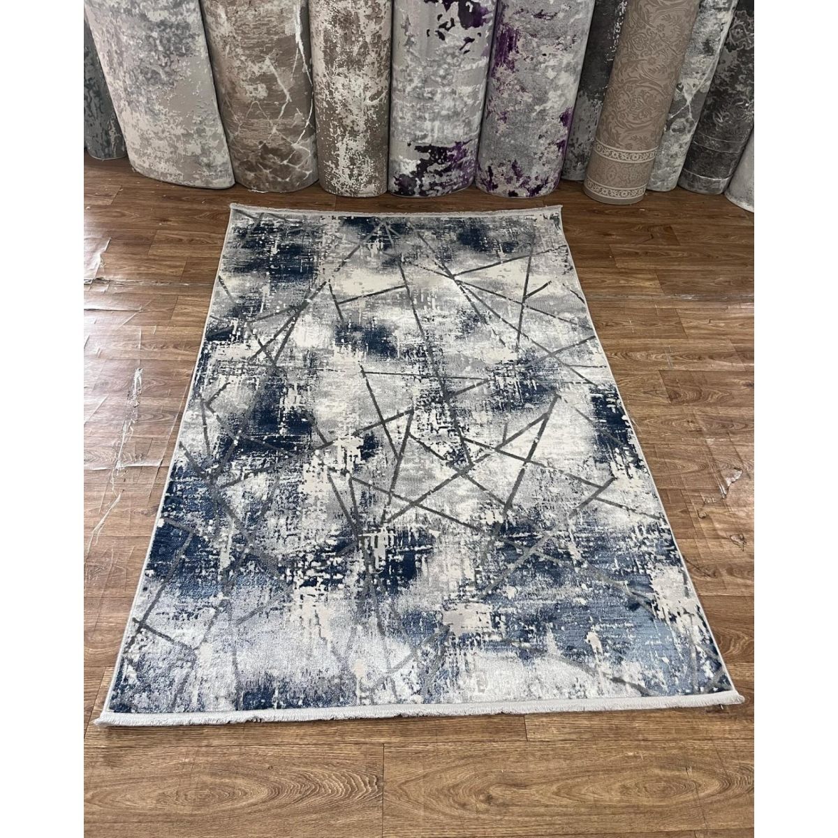 Килимова доріжка Greencarpet Moda 8259A L.BLUE / D.GREY
