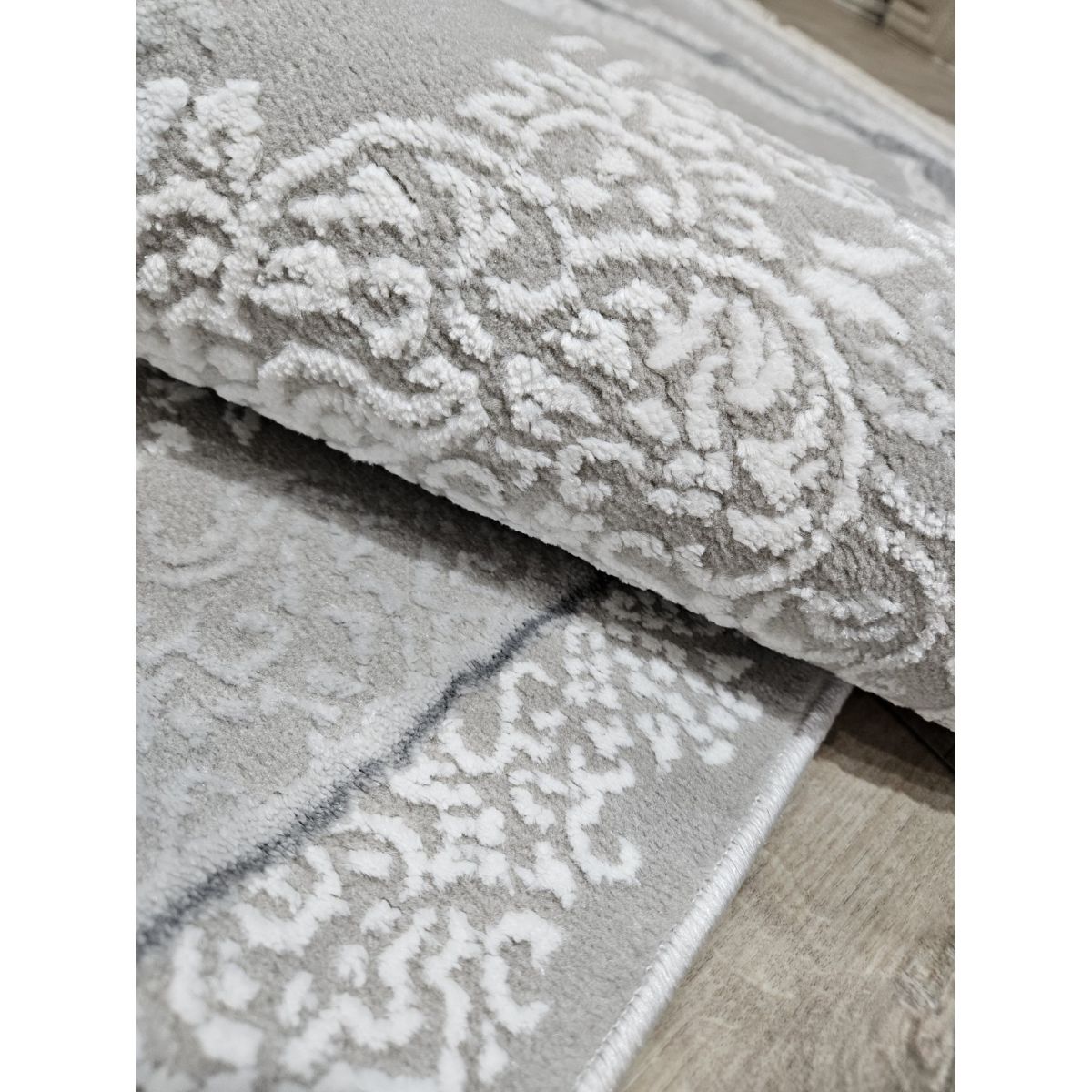 Ковёр Greencarpet MONOX T064B CREAM / SILVER