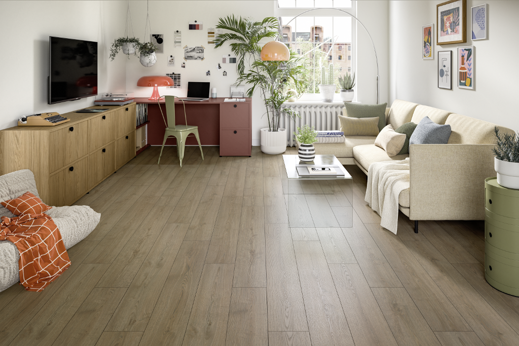 Ламинат Egger Classic Aqua 4V Дуб Турин коричневый EL2191