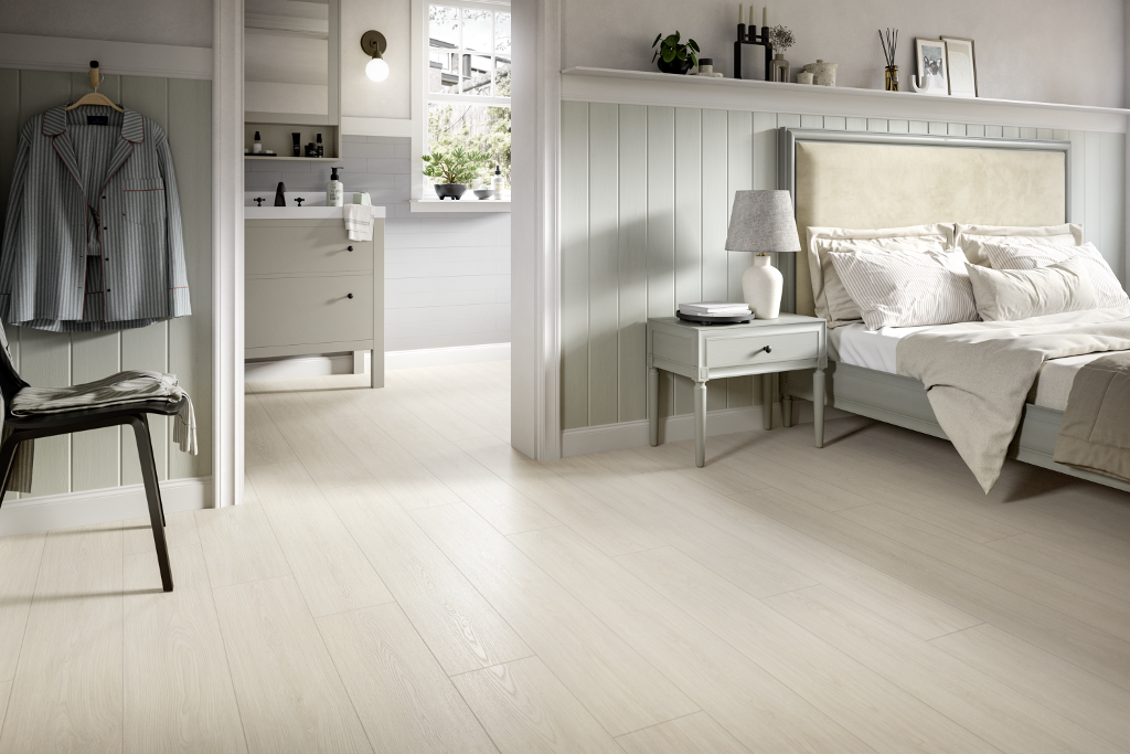 Ламинат Egger Home Classic 4V Aqua+ EL2150 Дуб Казелла белый