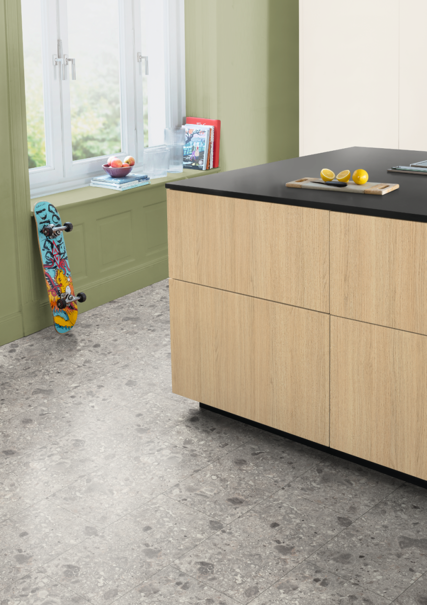 Ламинат Egger Kingsize Aqua ELF021	Тераццо Триестино серый