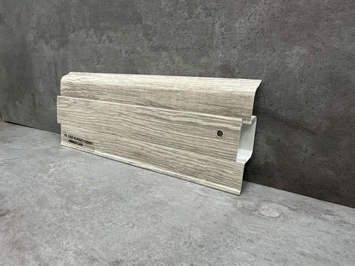 Плинтус Salag SG 75 F6 Amber Oak
