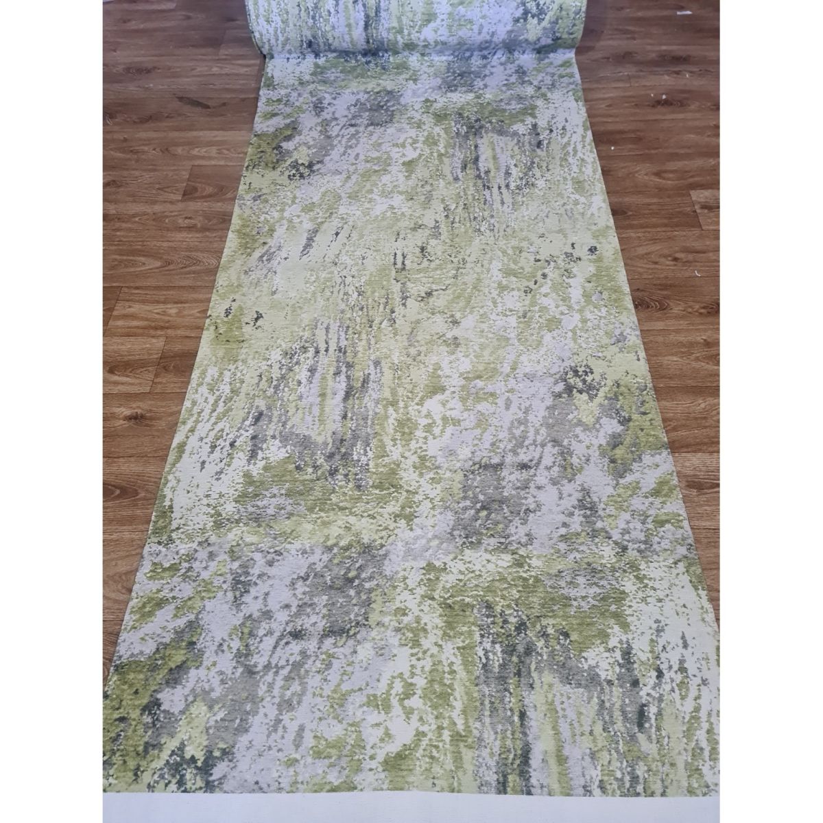 Ковровая дорожка Dekoratif Latex A0059A GREEN/GREEN