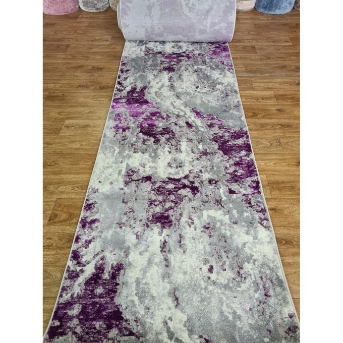 Ковровая дорожка Greencarpet Moda 4591A LILAC / VIZON GRI HB