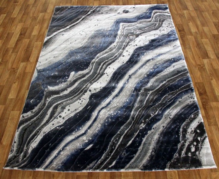 Ковер LOW CANYON 121HA d.blue/d.grey