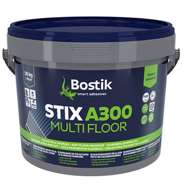 Клей для коммерческого линолеума BOSTIK Stix A300 Multi Floor  20 кг